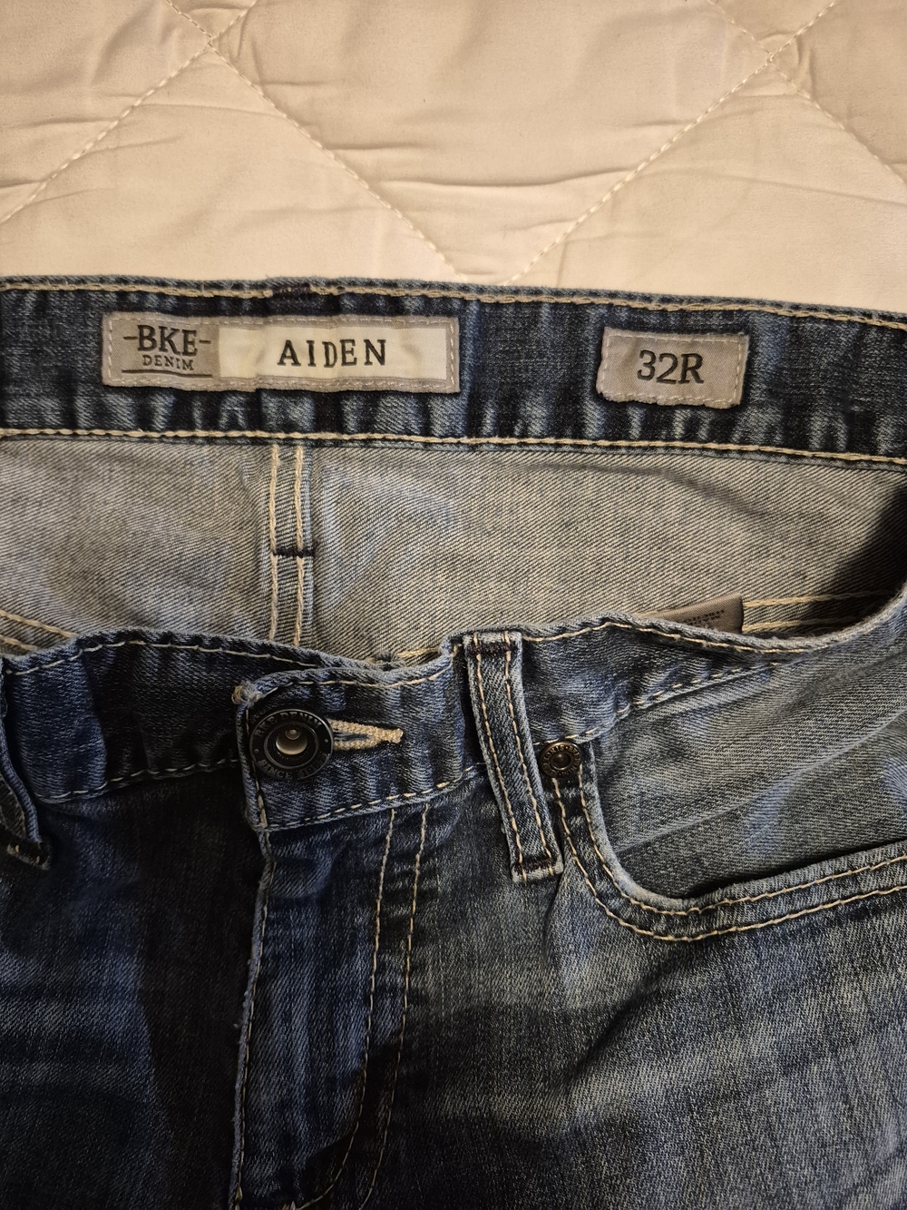 BKE Aiden Men's Blue Denim Jeans - 32R